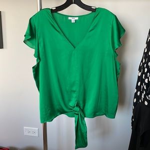 BAR III Green Blouse